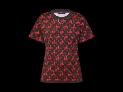 Louis Vuitton x Takashi Murakami Cherry T-shirt Brown