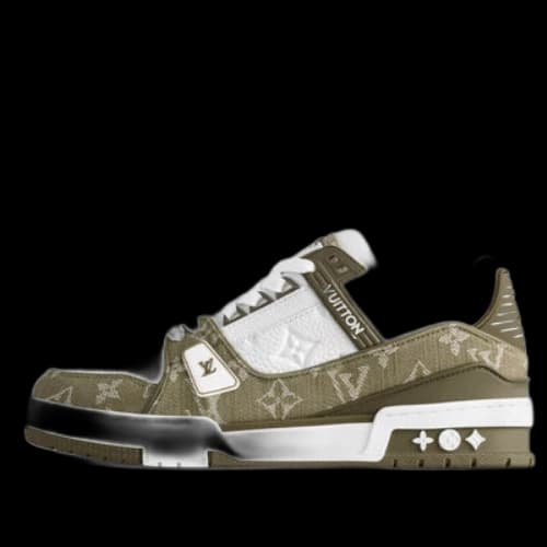 LOUIS VUITTON LV Trainer 'White Khaki Green'