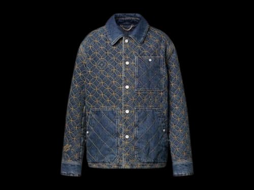 Louis Vuitton x Nigo Embroidered Denim Jacket Deep Indigo