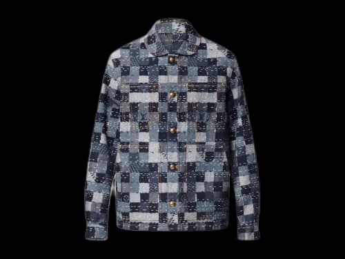 Louis Vuitton x Nigo Damier Denim Workwear Jacket Indigo