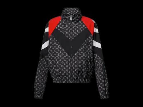 Louis Vuitton x Nigo Monogram Printed Nylon Tracksuit Top Graphite