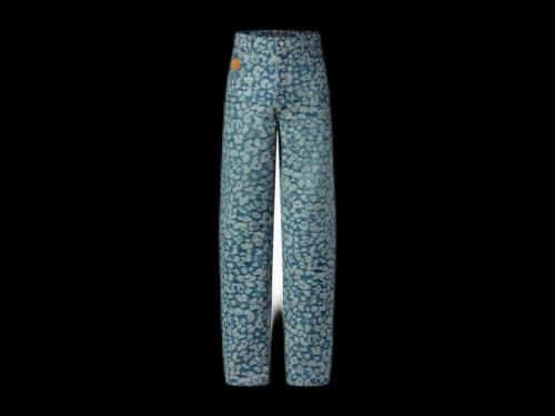 Louis Vuitton x Nigo Jacquard Workwear Denim Pants Light Blue