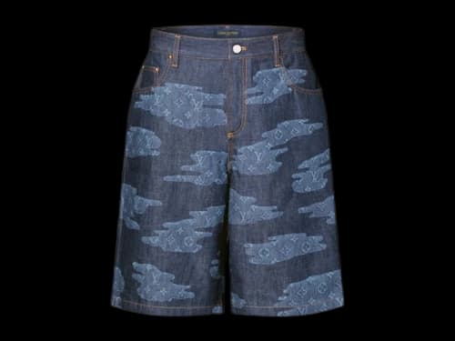 Louis Vuitton x Nigo Monogram Chambray Shorts Indigo