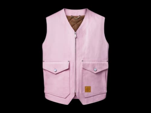 Louis Vuitton x Nigo Workwear Gilet Pink