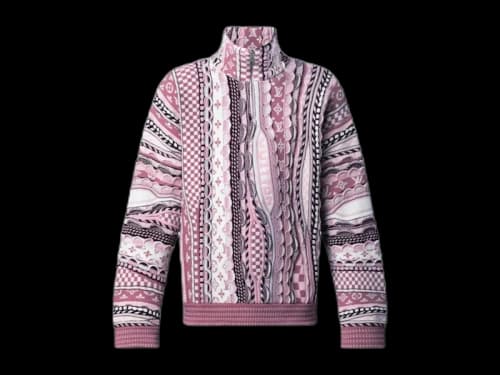 Louis Vuitton x Nigo Half-Zip Pullover Pale Pink