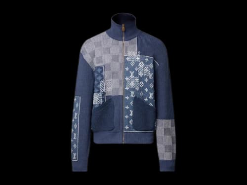 Louis Vuitton x Nigo Zip Up Patchwork Tracktop Indigo