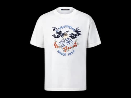 Louis Vuitton x Nigo Short-Sleeved Knitted Crewneck Dyed White