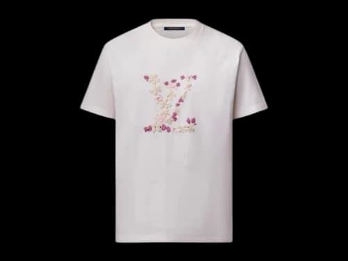 Louis Vuitton x Nigo Embroidered T-Shirt Milky White