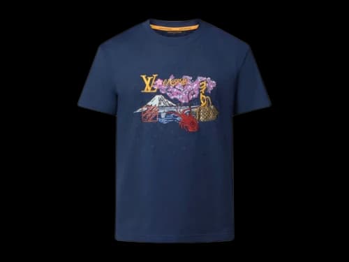Louis Vuitton x Nigo Embroidered T-Shirt Deep Navy