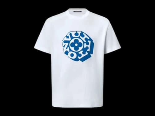Louis Vuitton x Nigo Printed Signature T-Shirt Milky White