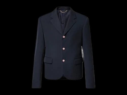 Louis Vuitton x Nigo Cropped Classic Single-Breasted Jacket Deep Navy