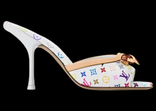 Louis Vuitton 6AM Mule Stiletto Takashi Murakami White (Women's)