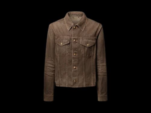 Louis Vuitton Coffee Indigo Denim LS Shirt Coffee Bean