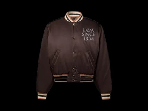 Louis Vuitton Embellished Bomber Blouson Coffee Bean