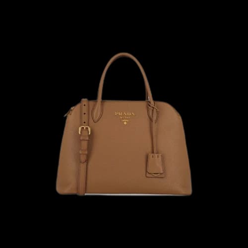 Prada Leather Shoulder Bag 'Camel'