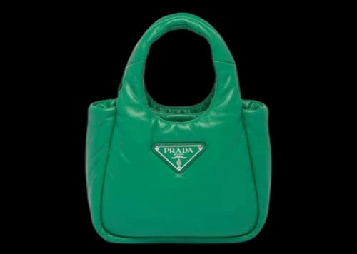 Prada Small Soft Padded Bag Green