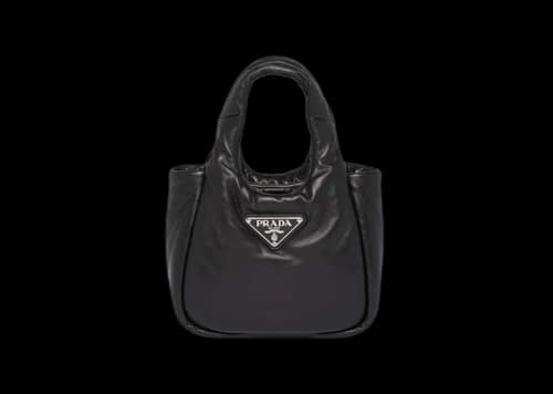 Prada Small Padded Soft Nappa-Leather Bag Black