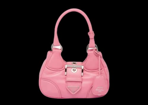 Prada Moon Padded Nappa-Leather Bag Geranium Pink