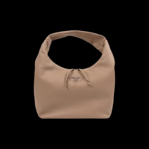 Prada Calf Leather Hobo Medium Shoulder Bag 'Pink'