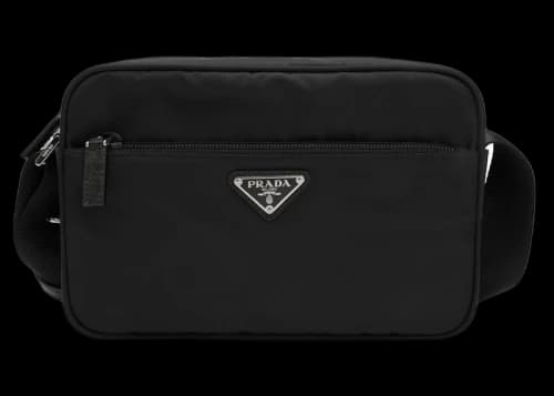Prada Logo Shoulder Bag Black