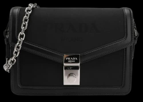 Prada Leather Satchel Bag Black