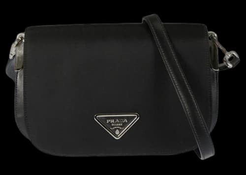 Prada Flap Shoulder Bag Black