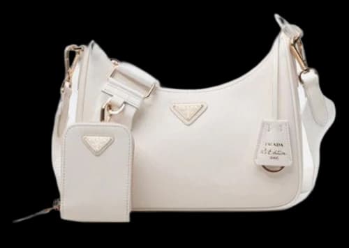 Prada Re-Edition 2005 Saffiano Leather Shoulder Bag White