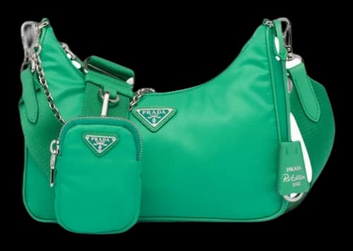 Prada 2005 Shoulder Bag Green Mint