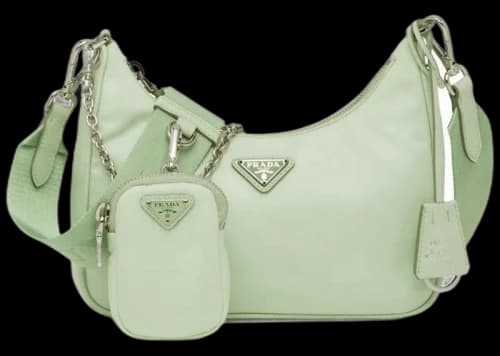 Prada Re-Edition 2005 Re-Nylon Bag Aqua