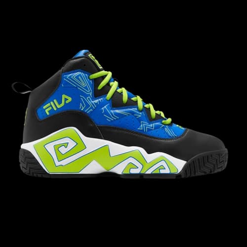 FILA Mashburn High top Basketball Shoes Unisex Blue Black
