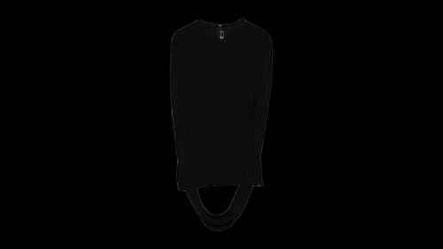Alexander Wang Women's Drape Back Sleeves Long Sleeve Top Black