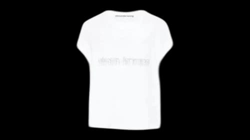 Alexander Wang Women's Hotfix Graphic Baby Tee White