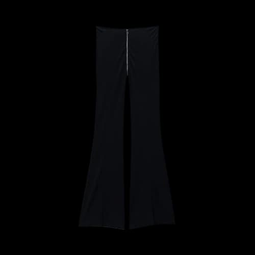 Alexander Wang Zipper At Rise Mid Rise Pants 'Black'