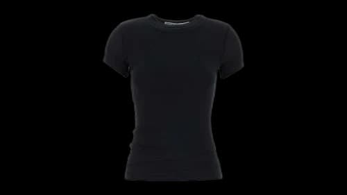 Alexander Wang Women's Layered Short Sleeve Top Black