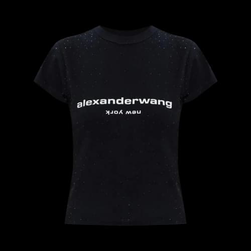 Alexander Wang Hotfix Logo Tee 'Black'