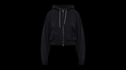 Alexander Wang Women's Zip-Up Hoodie Black