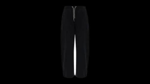Alexander Wang Women's Rhinestone-Drawstring Track Pants Black