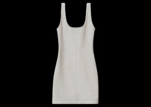 Alexander Wang Women's Bodycon Tank Dress Heather Grey