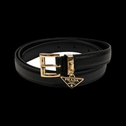 Prada Saffiano Leather Belt 'Black'