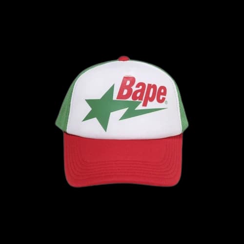 BAPE Sta Mesh Cap 'Green/Red'