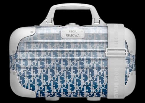 Dior x RIMOWA Carry-On Case Aluminium Dior Oblique Blue Gradient