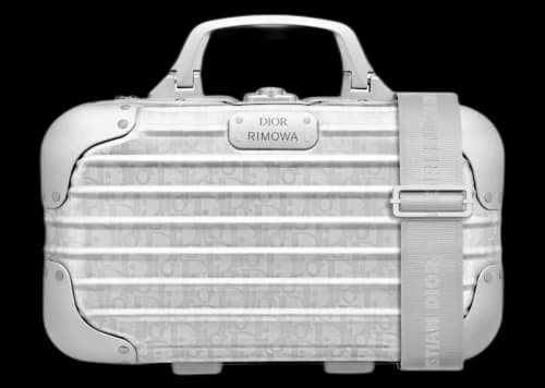 Dior x RIMOWA Carry-On Case Aluminium Dior Oblique Silver