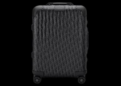 Dior x RIMOWA 4-Wheel Cabin Suitcase Aluminium Dior Oblique Black