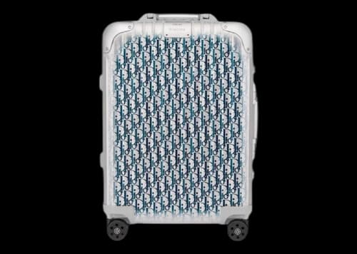 Dior and RIMOWA Cabin Suitcase Grey/Blue