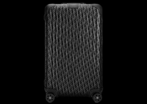 Dior x RIMOWA 4-Wheel Large Suitcase Aluminium Dior Oblique Black