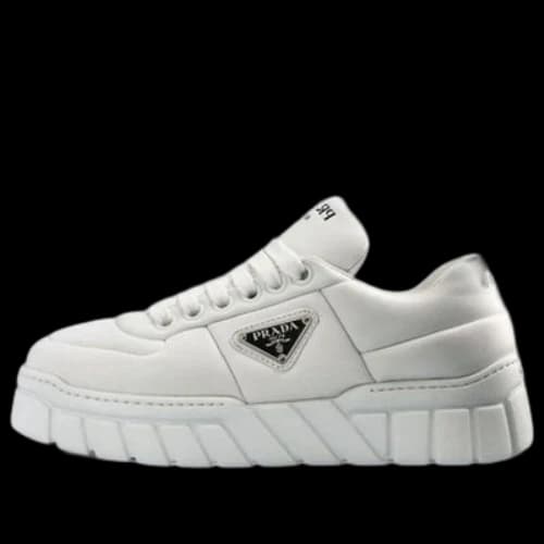 PRADA Padded Nappa Leather Sneakers 'White' (Women's)