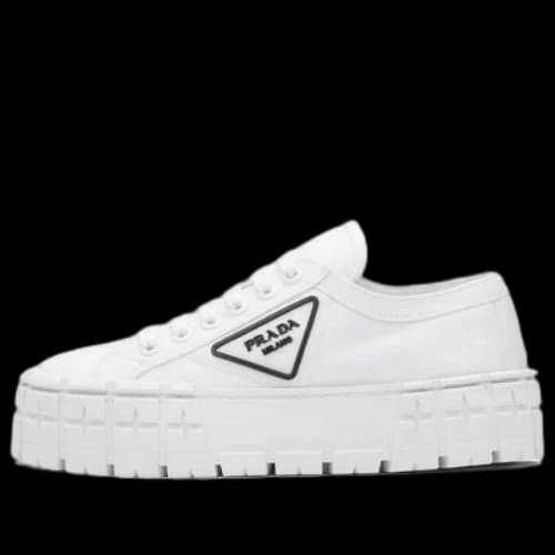 PRADA Double Wheel Re-nylon Gabardine Sneakers 'White' (Women's)