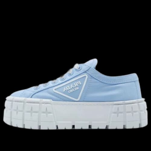 PRADA Double Wheel Re-nylon Gabardine Sneakers 'Blue' (Women's)