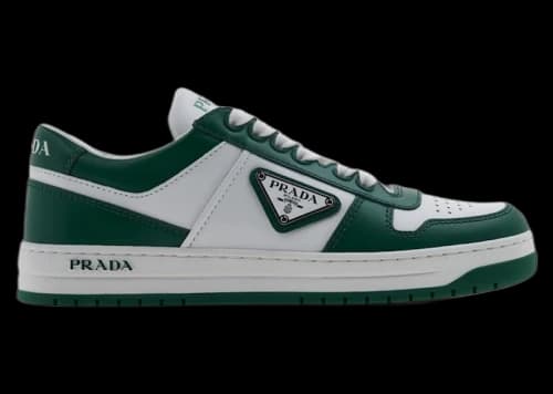Prada Downtown Leather Low Top Sneakers White Mango (Women's)