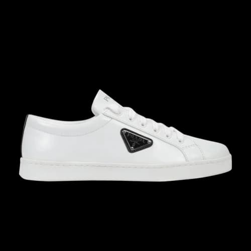 Prada Logo Brushed Sneakers 'White' (Women's)